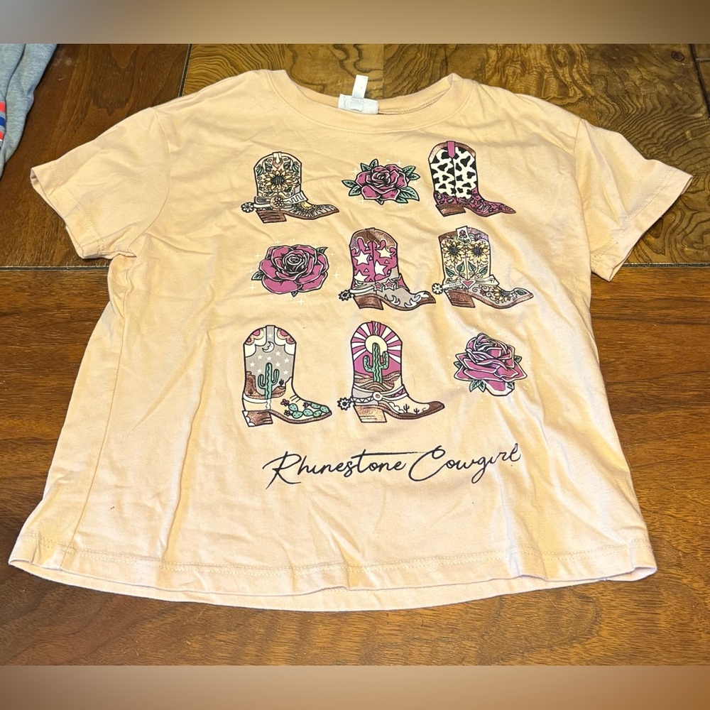 Kids' Tan T-Shirt - Picture 1 of 3